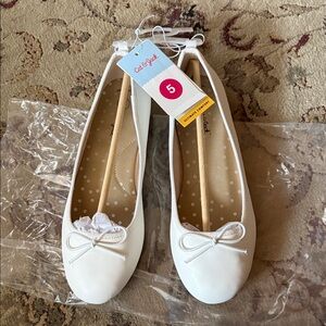 Cat & Jack White Diana Ballet Flats -